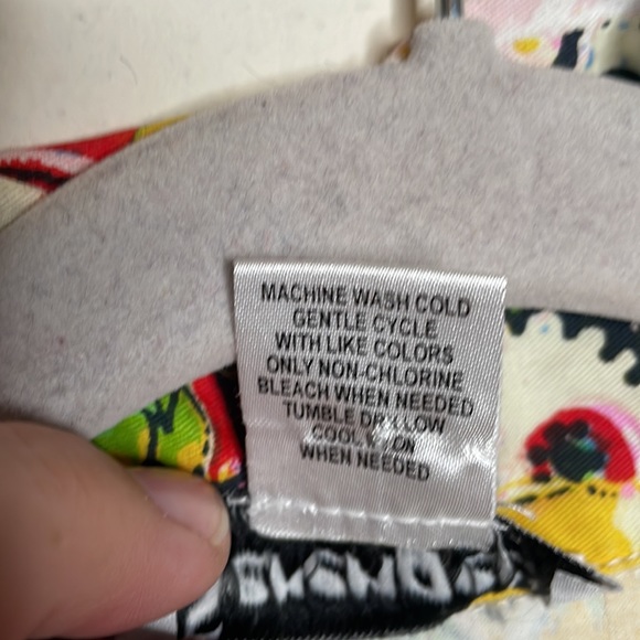 Serengeti Light Weight patchwork lady print jean jacket style shacket, size L - Picture 8 of 10